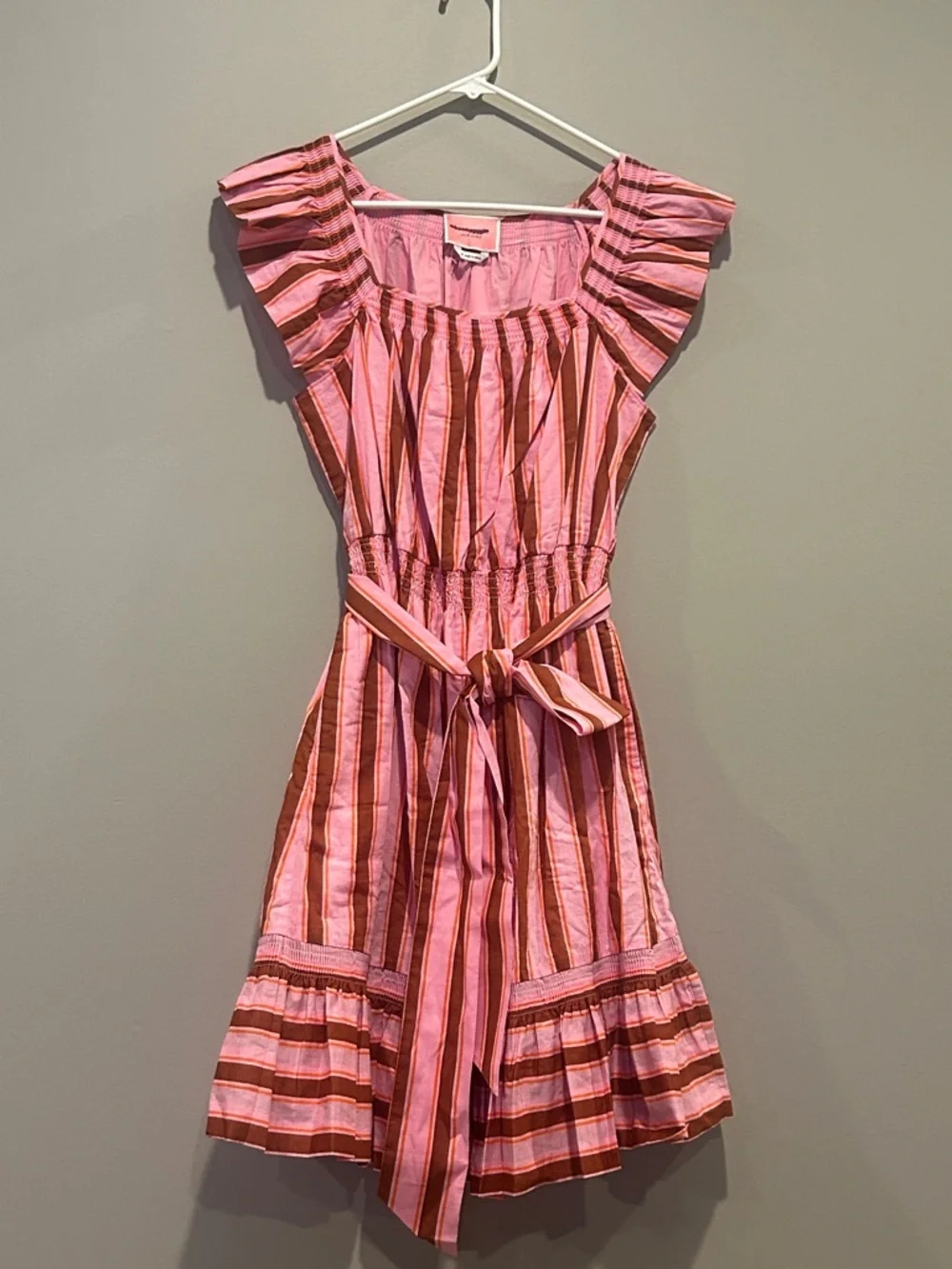 KATE SPADE Calais Stripe Flutter Dress size medium